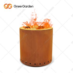 Corten Steel Fire Pit Outdoor Corten Steel Fire Pit Rusty Wood Burning