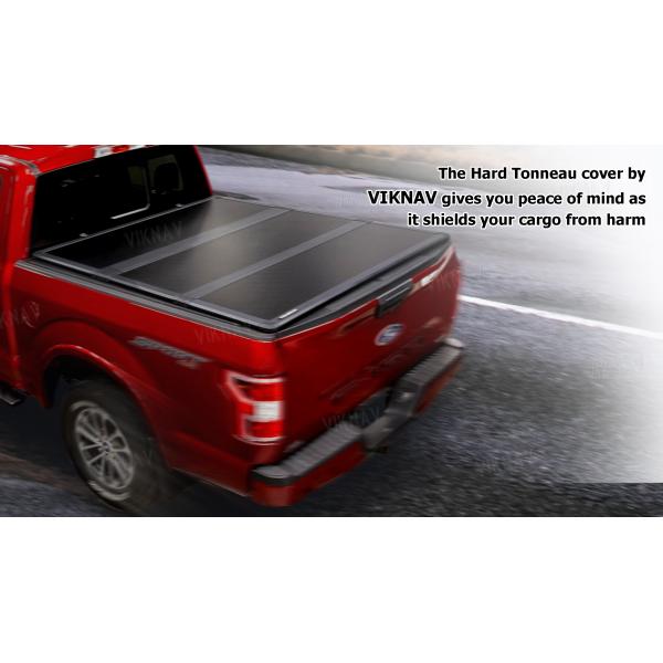 Viknav for Ford F150 Truck Bed Replacement Tonneau Cover Matte Black Trifold