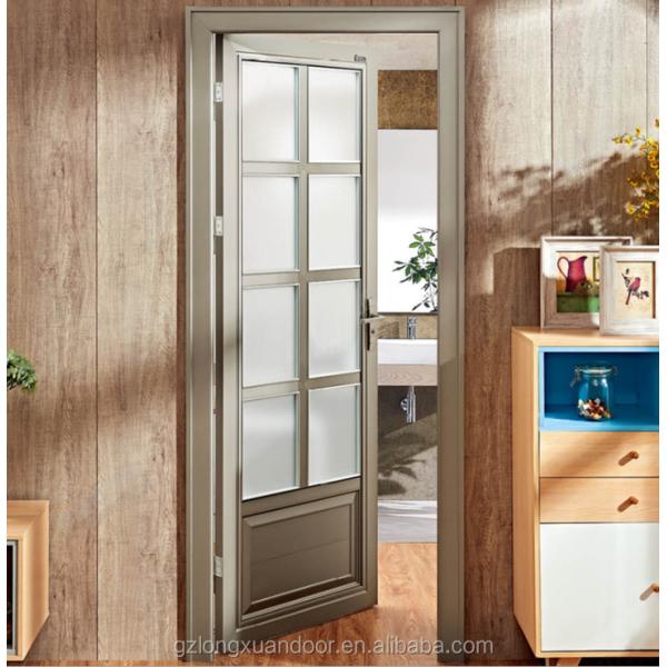 Interior Single Pane Aluminium Frame Glass Doors 2000mm Soundproof