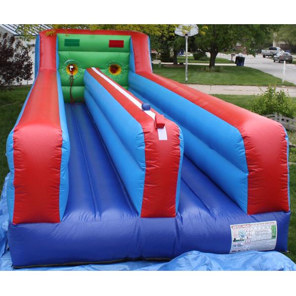 Inflatable double lanes bungee trampoline