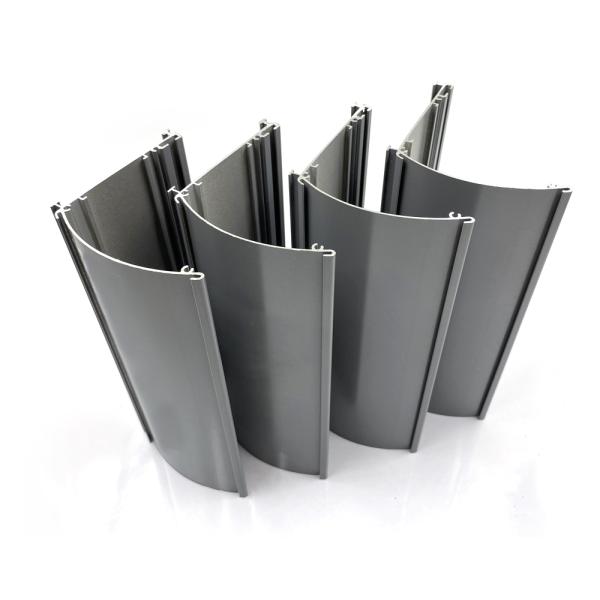 T6 Architectural Aluminium Profiles Venetian Blind Components Curtain Rail Material