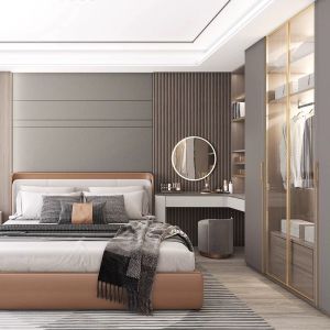 Cheap Queen Bedroom Plush Velvet Wooden Vanity Table Makeup Mirrored wholesale