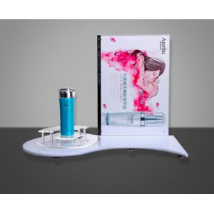 Cheap Elegant Plastic Cosmetic Display Counter With Logo Silk Screen Printed wholesale