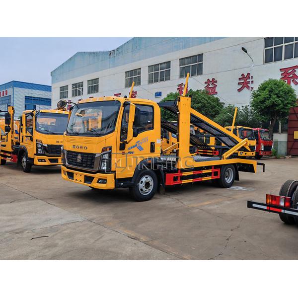 HOWO Light Towing 2 Double Deck Flatbed Road Rescue Wrecker Tow Truck