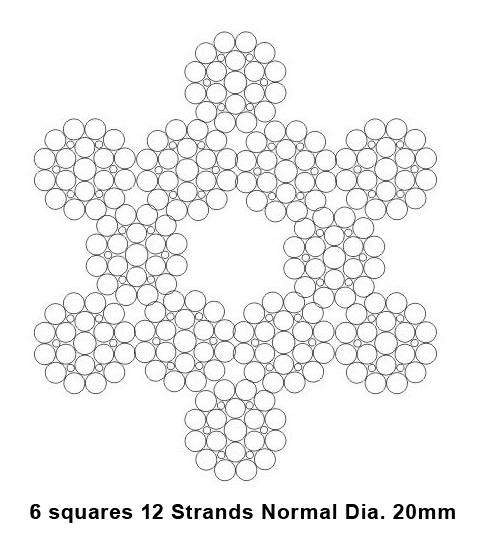 Galvanized Steel Anti Twist Braid Rope / Anti Twist Wire Rope for Transmission Line Stringing