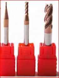 Durable Carbide Flat End Mill , 4 Flute Flattened Tungsten Carbide Milling Cutters