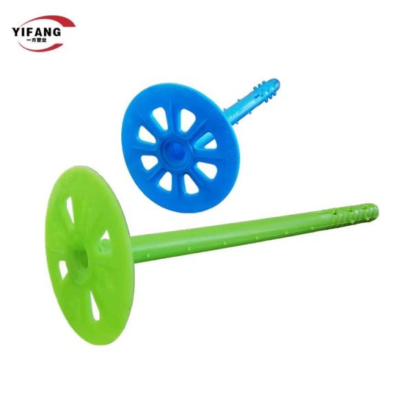 Anti Aging Insulation Board Fasteners / Plastic Cement Anchors Easy Deformation