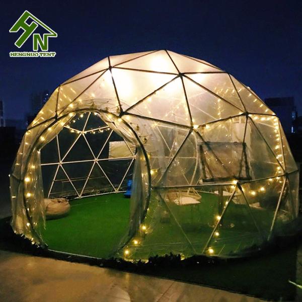 Semi Permanent Clear Pvc Roof Geodesic Dome Tent For Outdoor Exhibition Events