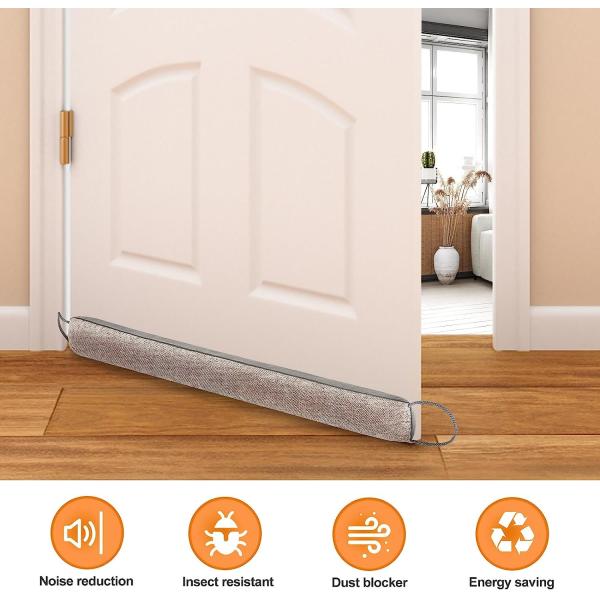 Polyester Gravel Under Door Sound Draft Stopper Soundproof 100cm