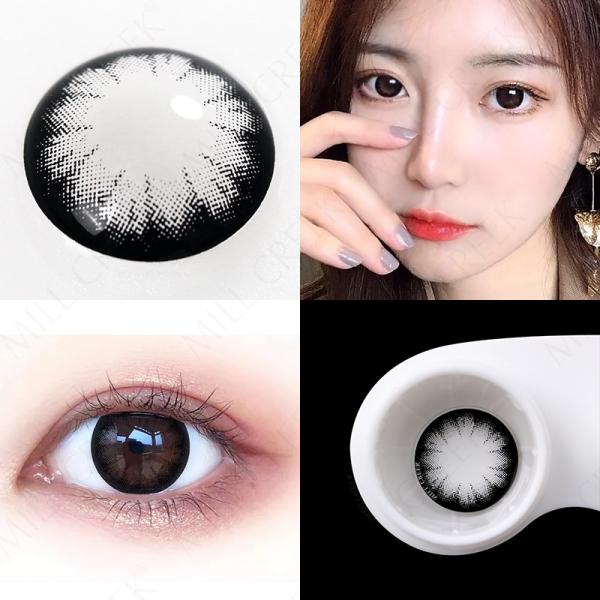 Natural Black Eyes Contact Lenses Daily Use For Girls Women Party Beauty