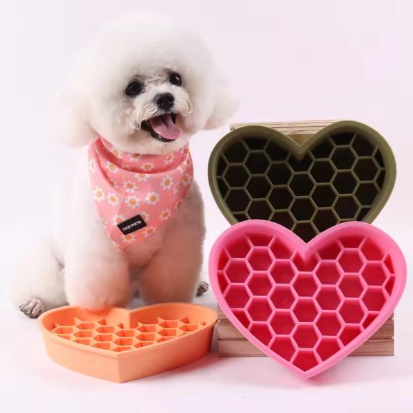 Personalized Pet Bowls Non Slip Dog Slow Food Bowl Custom Color Easy to Clean