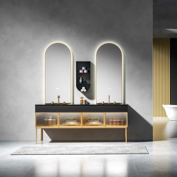 Acid-resistant Modern Style Single Vanity Sink Bathroom Storage Cabinet White Bathroom Vanity Combo