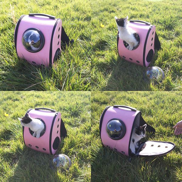 Polyester Fibre 3 In 1 32cm Dog Cat Carriers Backpack