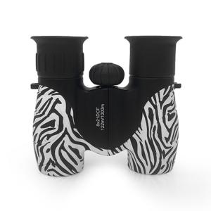 Zebra Color Compact Kids Binoculars 8x21 High Power With Carrying Case
