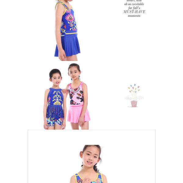 2019 Girls Swimsuit Two Piece Children Swimwear Summer Style Girls Swimming Beachwear