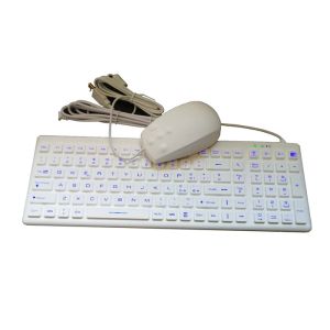 IP68 AMber Illumination Washable Hospital Keyboard Rubber