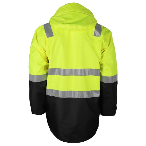 Waterproof Coated Workwear Manufacturer High-Visibility Yellow Outdoor Jackets For Europe And America