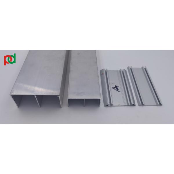 RoHs MSDS sliding Wardrobe Aluminium Profile For Wardrobe Track Rail