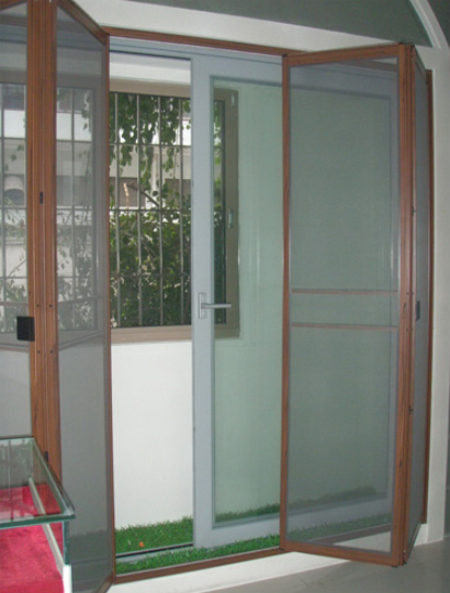 Manual open Anti-clamp Semi automatic door , indoor auto slide door