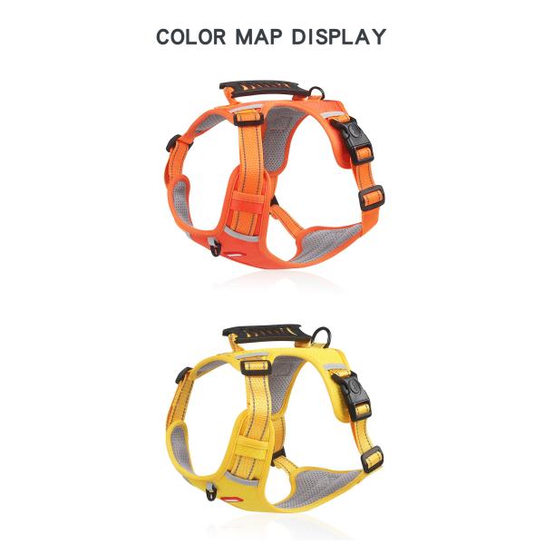 New pet chest harness vest-style reflective large dog chest harness explosion-proof dog traction rope