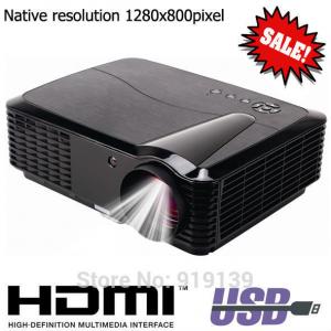 China Native 1280x800pixels HDMI LED Projector Quality Image Compatible For PS Xbox DVD Computer on sale