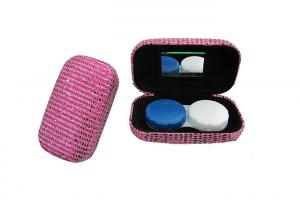 China Custom Twinkle Cute Contact Lens Case Box Eye Contact Case With Soft Felt Lining on sale