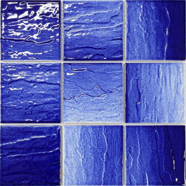 Anti Slip Porcelain Mosaic Pool Tile 4X4 97X97 For Swimming Pool