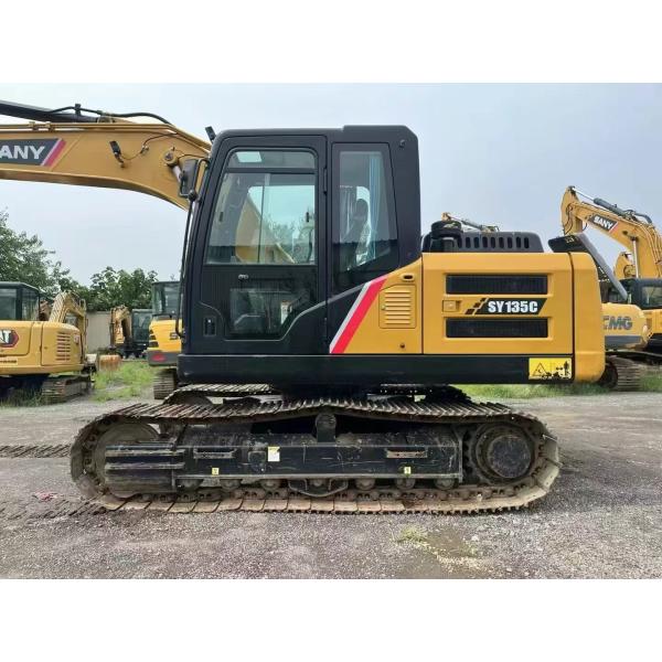 13ton Middle Used Sany Excavators Backhoe Excavators Sany Sy135 13500kg Crawler Machinery