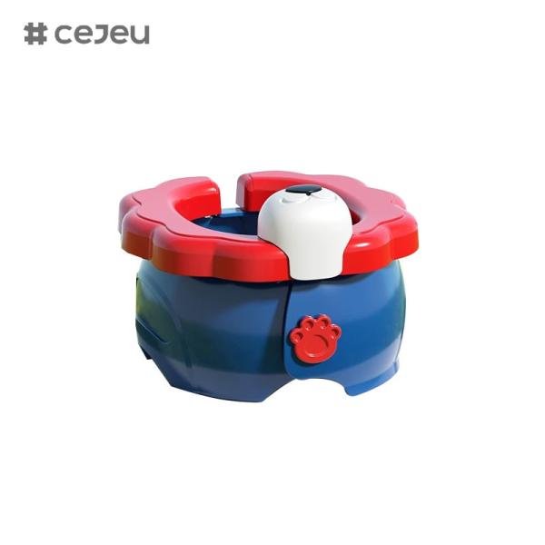CJ-6901Children go out folding toilet for boys and girls baby car emergency toilet, blue green yellow 3 colors available
