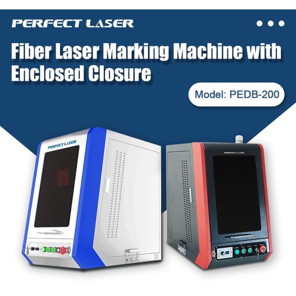 Graphic Text Bar Code Laser Imprinting Machine 20W - 100W Air Cooled Fully Enclosed