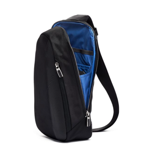 Black Stylish Waist Bag Pouch Shoulder Crossbody Chest Bag For Travel Gym Waterproof