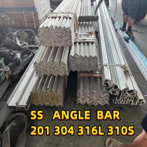 Cheap 6m Length ASTM A276 201 304 316L Unequal  Equal  L Profiles Stainless Steel Angle Bar wholesale
