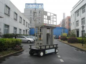 Cheap Four Mast Electric Ladder Lift , 300KG Load 12m Mobile Elevated Platform wholesale