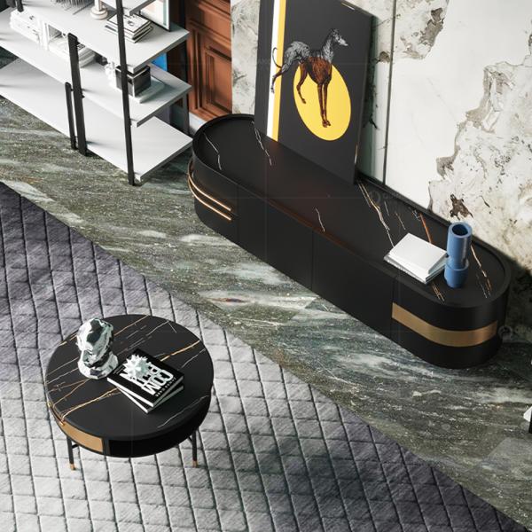 Modern Gold Stainless Steel TV Stand For Bedroom Furniture