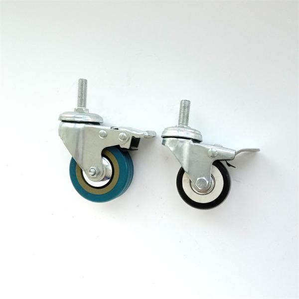 OEM Industrial Plastic 3 Inch Swivel Casters Trolley Wheels With Brakes