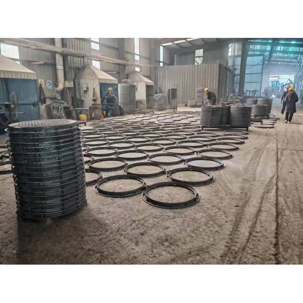 Anti Displacement Ductile Iron D400 Manhole Cover For Urban Main Roads