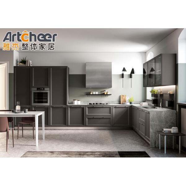 Furniture Solid Wood Kitchen Storage Cabinet Modular Design with Model Wall Cabinet