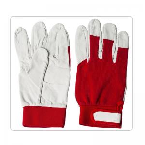 Cheap White Piggy Mechanics Industrial Leather Work Gloves wholesale