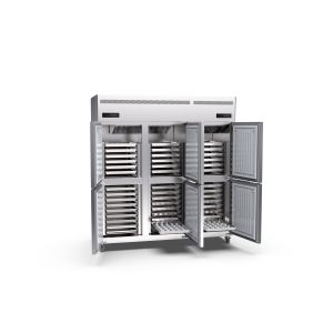 Cheap 850w Large Commercial Upright Freezer 45 Trays 220v 6 Door Upright Freezer wholesale