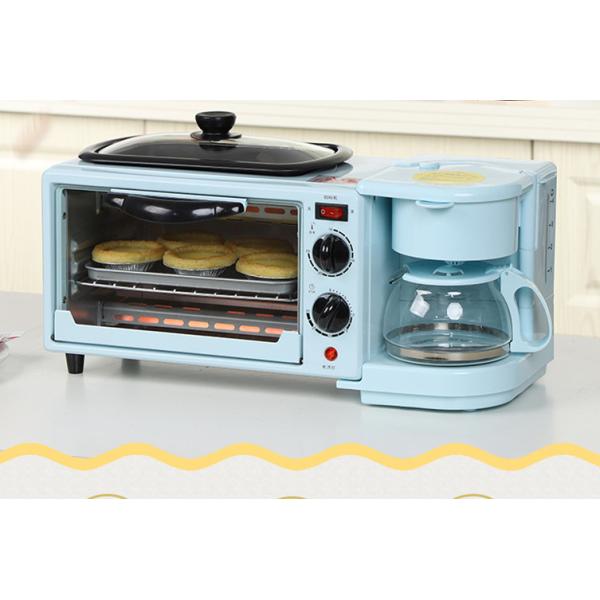 3 In 1 Multifunctional Breakfast Maker 9L With Coffee Kettle 4 Cups Bread Baker Grills Frying For Home