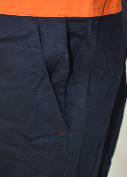 100% Cotton Winter Workwear Clothing Mens Long Sleeve Coveralls With Metal Snaps