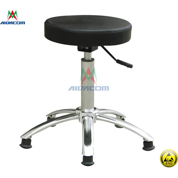 Adjustable Pneumatic Rod Conductive 109 Ohm ESD Lab Chairs