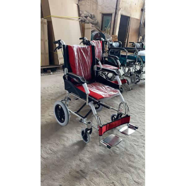 GT-863L Aluminum Manual Wheelchair Travelling Light Foldable Wheelchair Solid Castor 46cm
