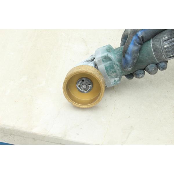 Silver Profile Diamond Grinding Wheel For Angle Grinder 75mm