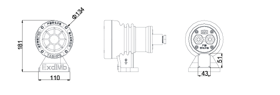 18W Explosion Proof Emergency Light / Explosion Proof Lighting Anti Corrosion