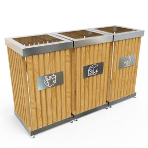 Cheap Rolling Cover EN840 Certificate 10.5gal Outdoor Waste Container wholesale