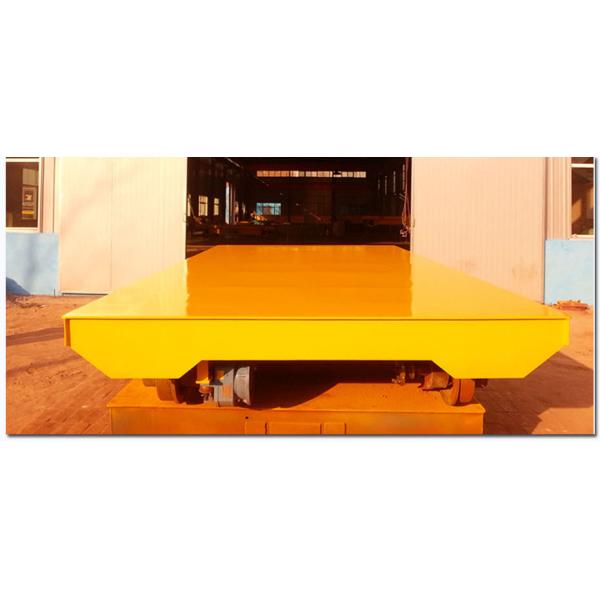 5T Towed cable power steel structure low bed rail cart for blasting room