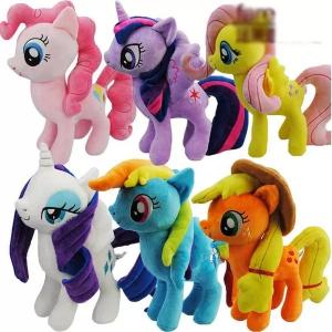 China 8 inch Cute and Lovely Cartoon Plush Toys My Little Pony  Family Collection Plush Toys on sale
