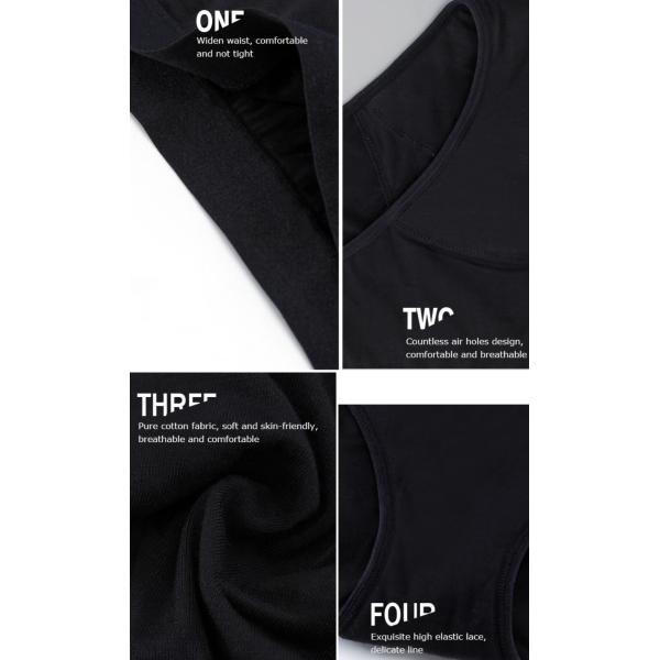 Postpartum Reusable Period Panties For Heavy Flow Underwear Plus Size Classic Anti Mite