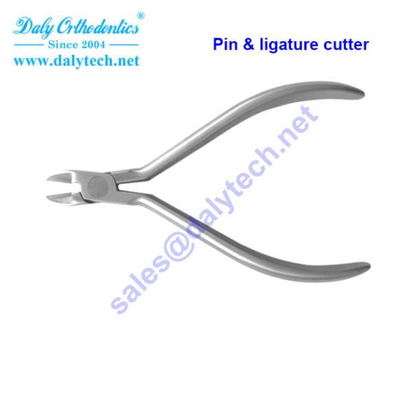 Pin and ligature cutter pliers of orthodontics from professional dental tools